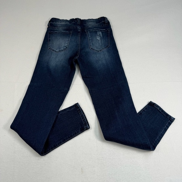 Kancan Skinny Stretch Jeans Womens Size 28 Mid Rise Dark Wash - Picture 3 of 14